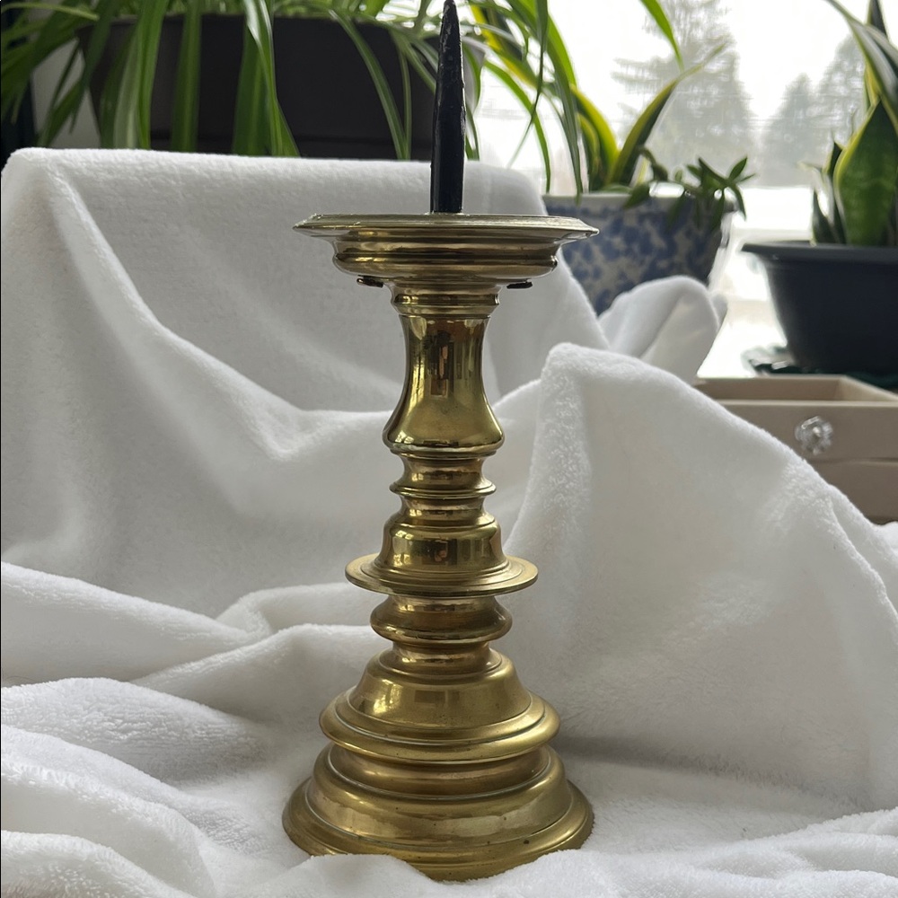 Classic Brass Candle Holder